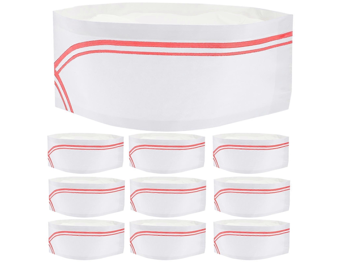 40 Chapéus De Chef Descartáveis, Toucas Papel Leves, Acessórios Cozinha Para Cozinhar E Assar, Azuis, Pacote Com