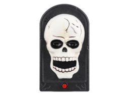 Ats timbre de Halloween com Luz e Som, Decoração de Caveira para Bar, Casa Assombrada, Escape Room