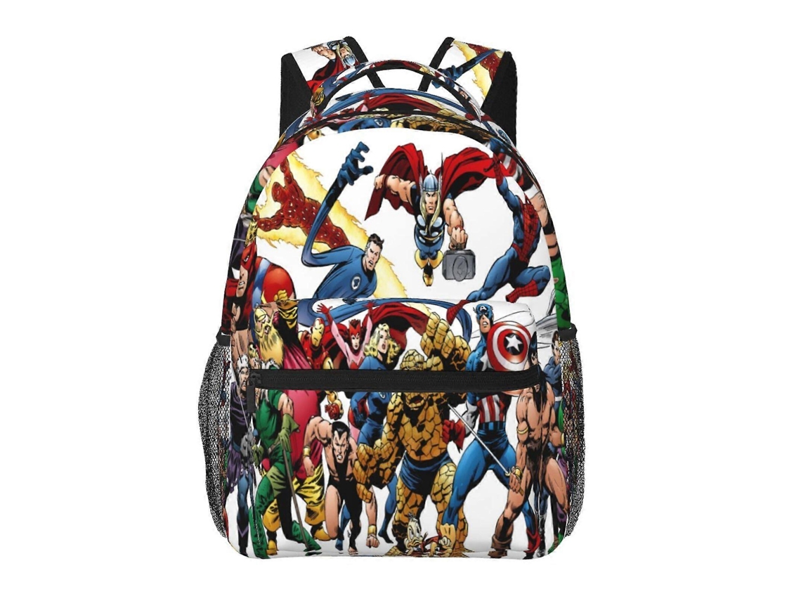 Mochila De Estudante Da Marvel Comics, Leve, Durável, À Prova Dágua E Com Alça De Ombro Ajustável. Olysi Shop