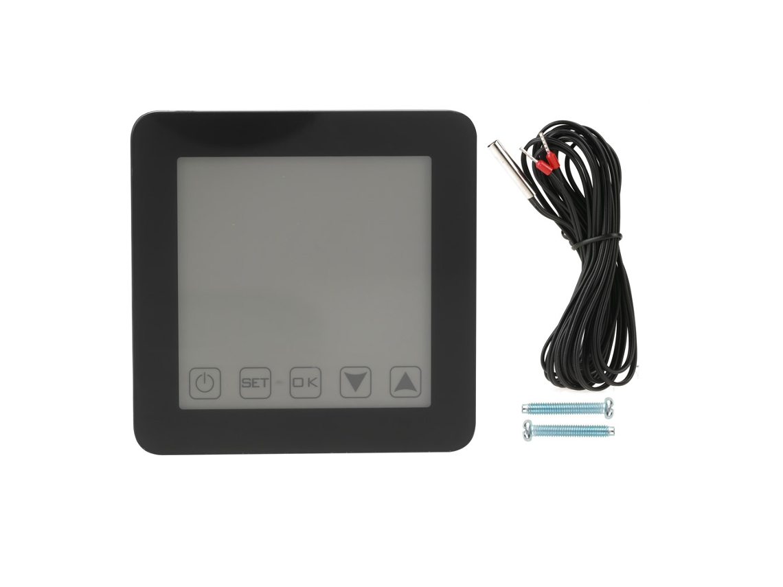 Termostato Elétrico Digital 16a Wifi Controlador De Temperatura Com Tela Lcd Preto