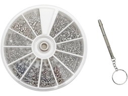 Kit Variado Com 600 Parafusos E Porcas Pequenos De Aço Inoxidável M1 6 Para Chave Fenda 4em 1, Ideal Para Reparos Em