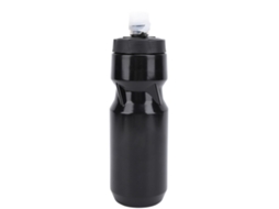 Garrafa Mali, esportiva, 710ml, tampa anti vazamento, válvula ajustável, silicone, preto | S/MARCA