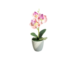 Planta artificial de Phalaenopsis com 3 flores e vaso LAXISCREED