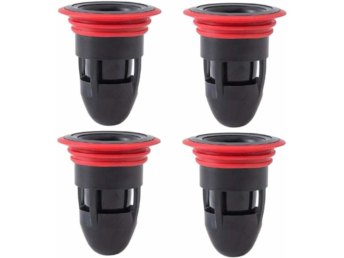 Acessórios para Pia de Cozinha: Conjunto de 4 Ralos de Borracha Inodoros para Piso. AQUAFORGE