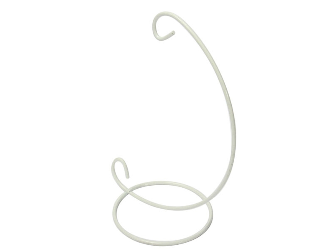 Castiçal de Ferro para Paisagismo Micro em Branco, 23 Cm LAXISCREED