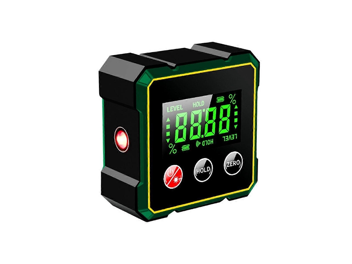 Transferidor Digital Magnético Com Laser Eletrônico, Lcd De 360° E Mini Inclinômetro