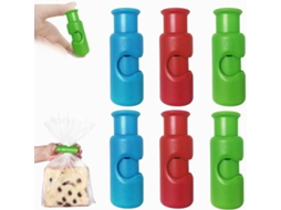 Clipes para Sacolas, Clipes para Sacolas de Tecido e Cordões, Clipes para Abrir e Fechar Sacolas, Clipe Portátil
