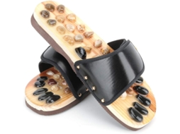 Chinelo SFUSHOS de massagem com pedras para relaxamento
