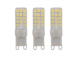 Rebe-3 Piezas De Lâmpada Led G9 Regulável 5w 6000k 110v Base De 2 Pinos Para Lâmpadas De Teto E Candelabros