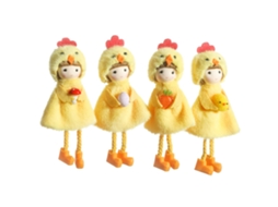Laxiscreed Conjunto De 4 Decorações De Páscoa Com Galo E Ovos Para Casa, Estilos Diversos