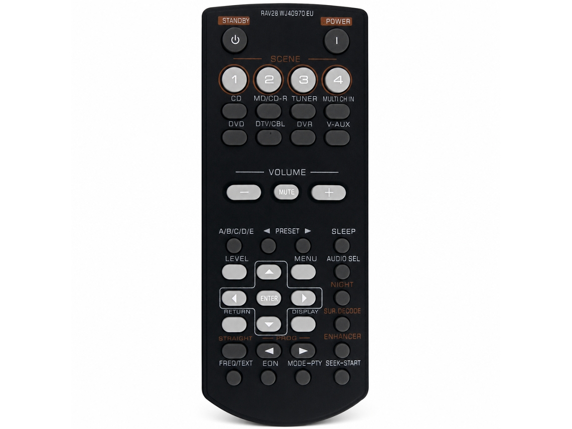 Comando À Distância Compatível Com Recetores Av Yamaha Rav28_zhd