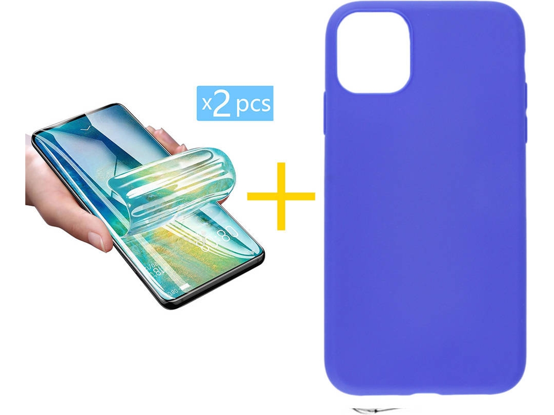 Capa + 2 Películas para iPhone 11 Pro SKYHE Azul