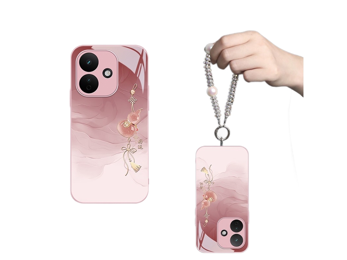 Capa Hibbent Para Xiaomi Redmi Note 17 Pro Com Pulseira (rosa)