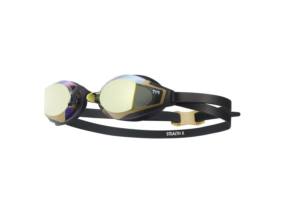 Óculos de Natação Stealth-X Mirrored Performance Preto Douradotyr