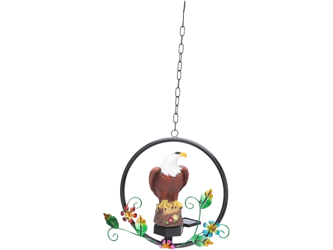 Peça De Luminária Solar De Jardim Suspensa, Luminária Solar Suspensa Com Águia, Luminária De Pátio, Gokoco