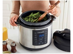 Máquina de Cozinha Multicooker CROCKPOT CSC051X-01 (5 L - 1100 W) — 4 opções para cozedura lenta, Selar/Saltear ou Vapor , 8 opções de cozedura rápida. Painel digital programável, com possibilidade de inicio diferido. Recipiente para cozinhar desmontável e com capacidade de 5L.