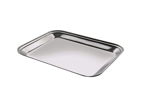 Bandeja Retangular SALVINELLI 35 X 27 Cm Aço Inox