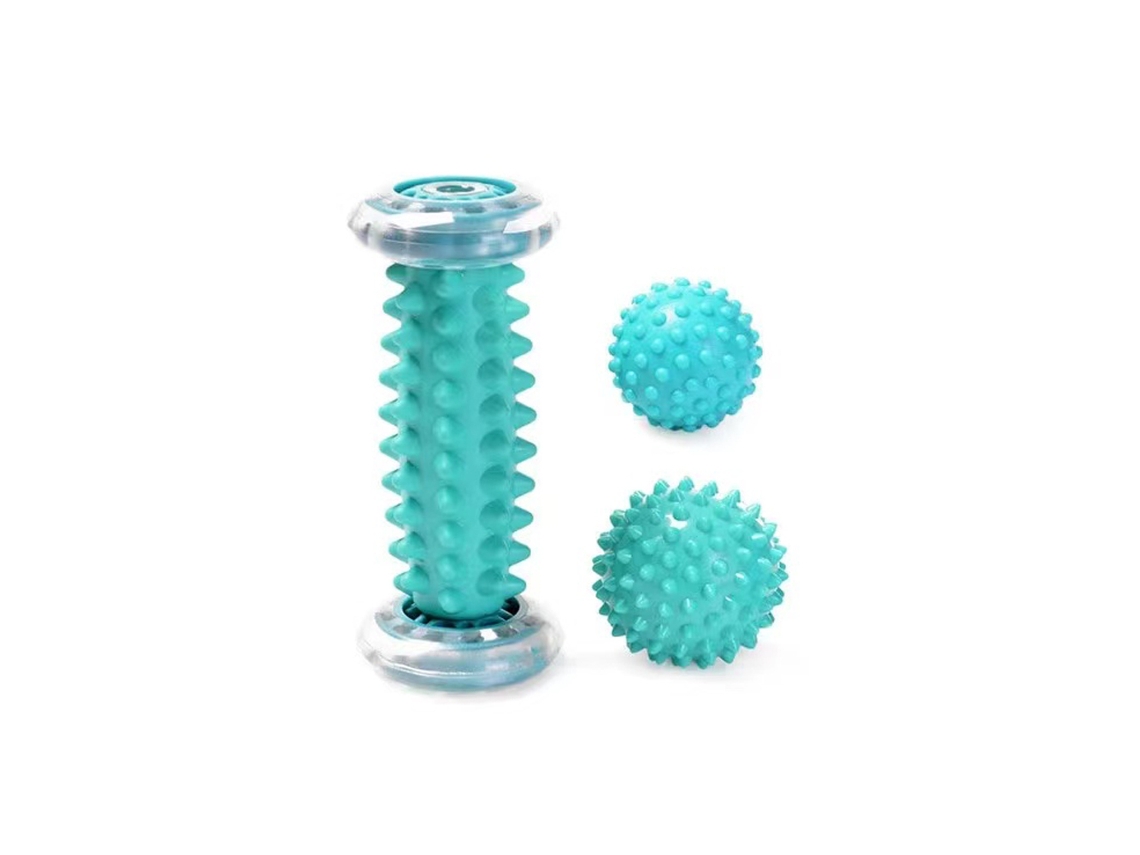 (um Conjunto) Massageador De Pés, Rolo De Massagem, Bola De Massagem Para Ioga, Rolo Para Fáscia Plantar