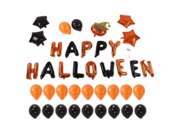 Balões Decorativos Halloween Abóbora Feliz Para Decoração Festiva