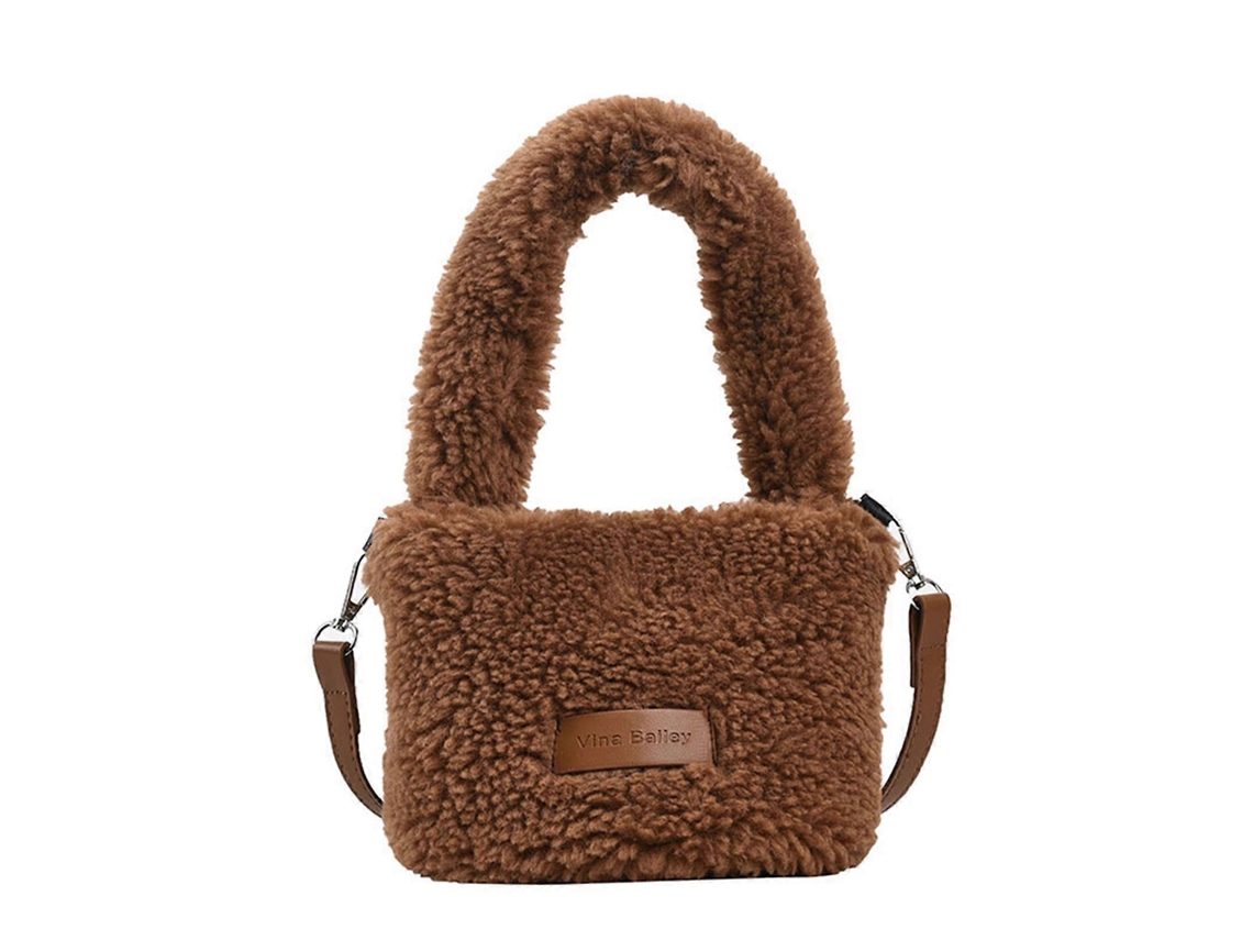 Bolsa De Mão Tipo Saco, Elegante E Macia, Leve E Prática, Para Viagens E Compras, Na Cor Marrom.
