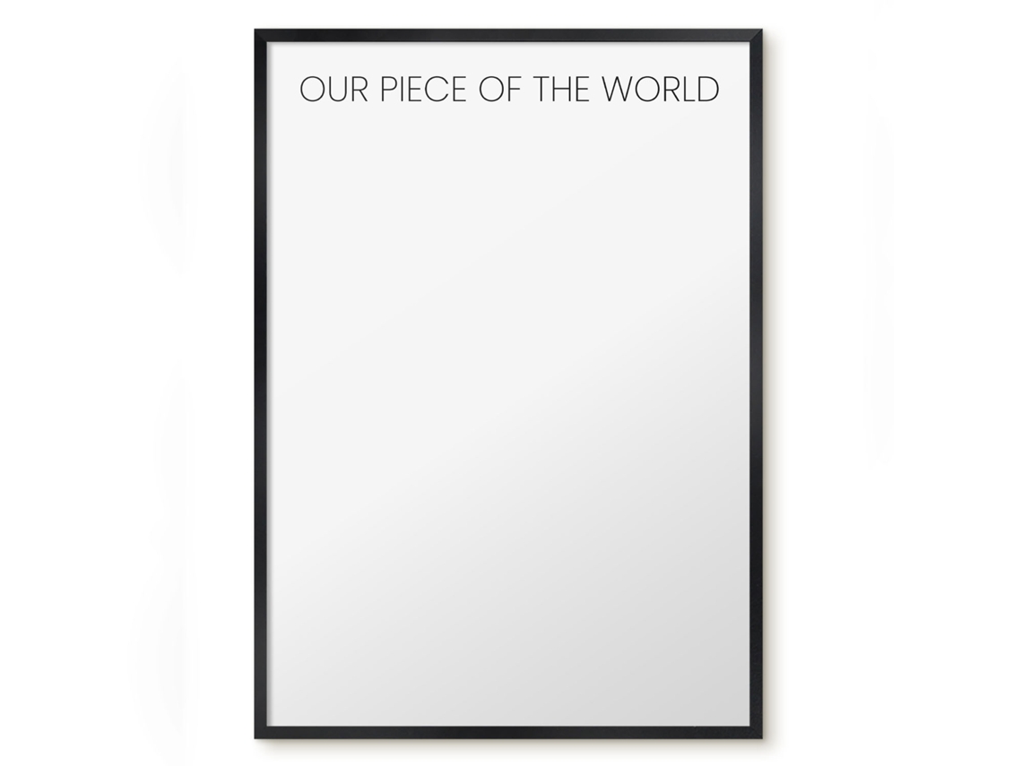 Magnetic Wall Board Our Piece Of The World For The Office Espelharte (50x70 Cm)