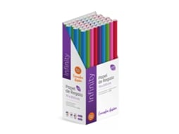 Pacote 50 Rolos Papel Presente Infinity 2m X 70cm Design Moderno - Fp Party Paper