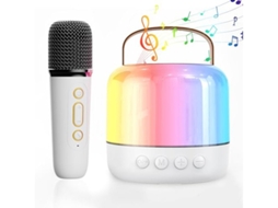 Crianças Adultos Mini Máquina De Karaokê Alto Falante Portátil Bluetooth Com Microfone Sem Fio Festa De Aniversário Para Meninas De 4 A 11 Yizhood