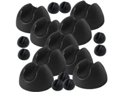 Protetores De Pés Cadeira Popetpop, 20 Peças, Em Pvc Preto, Com Proteção Para O Piso E Fácil Instalação Sala De Jantar