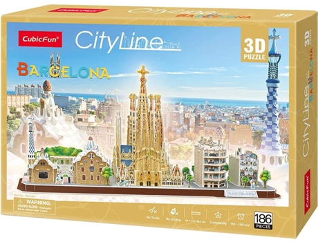 Puzzle 3D  Barcelona (8 anos - 186 peças)