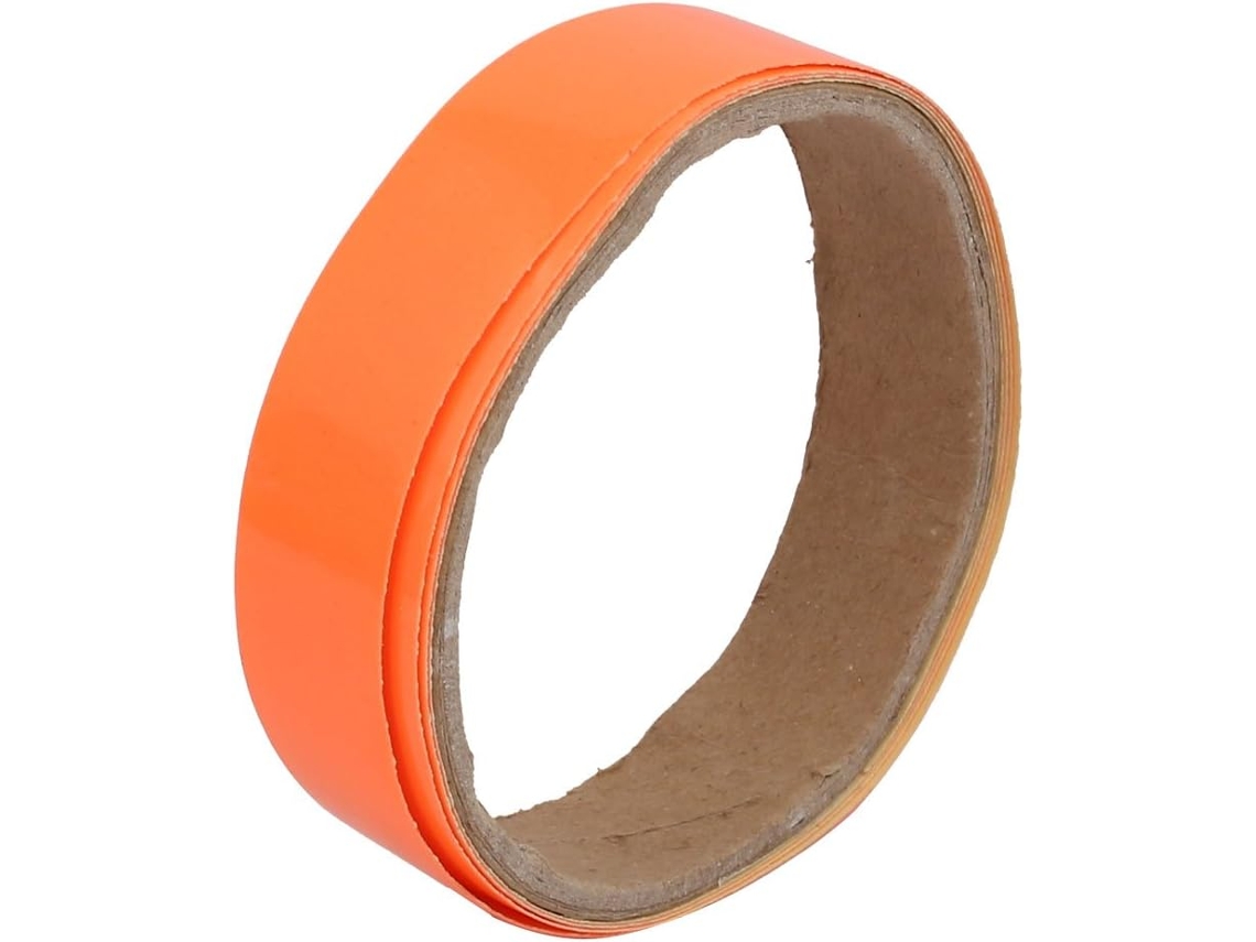 Fita de Luz de Segurança Autoadesiva Pet pvc Laranja para Uso Doméstico, 2 Cm X 1 M CHABERLU