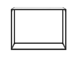 Mesa Consola 100x35x75 Cm Vidro Temperado Branco MAISON EXCLUSIVE