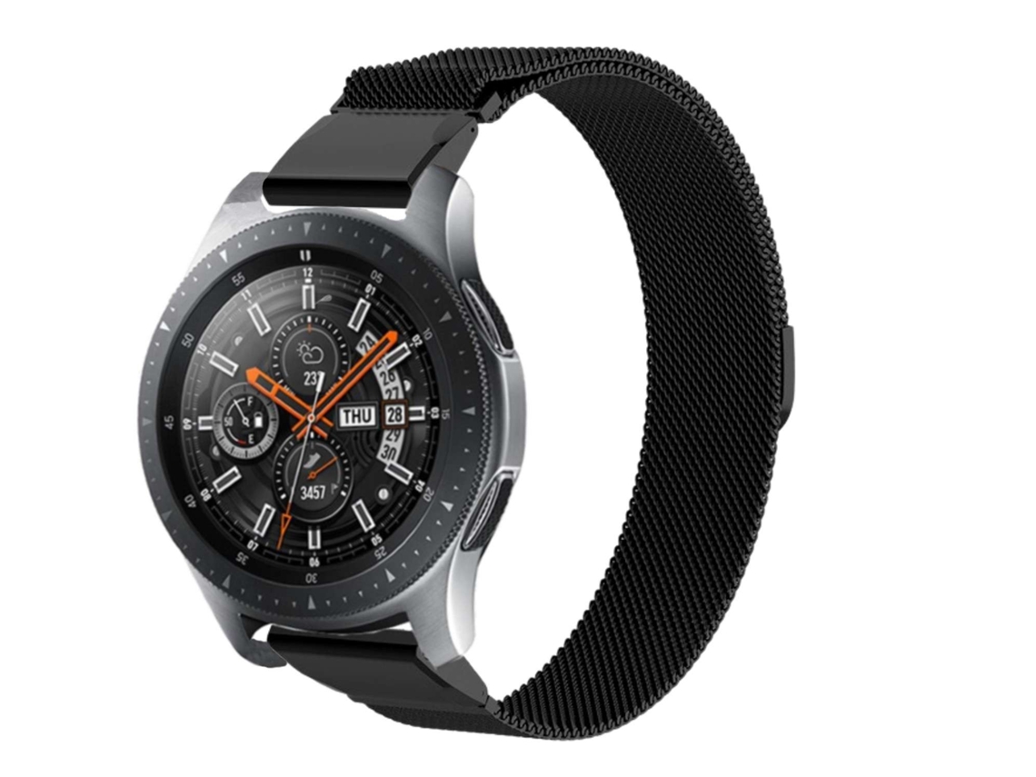 Bracelete Pulseira Milanese Mesh para Garmin Marq Aviator Preta