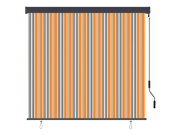 Maison Exclusive - Estores De Rolo Amarelo E Azul 180 X 250 Cm Tecido E Alumínio