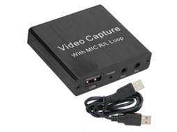 Aetheria placa de Captura de Vídeo Hdmi Usb Alta Definição 4k para Gravação Obs e Live com Microfone