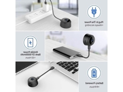 Câmera De Vigilância Wi-fi Mini 1080p Com Sensor De Movimento E Visão Noturna - Adequada Para Interior E Exterior