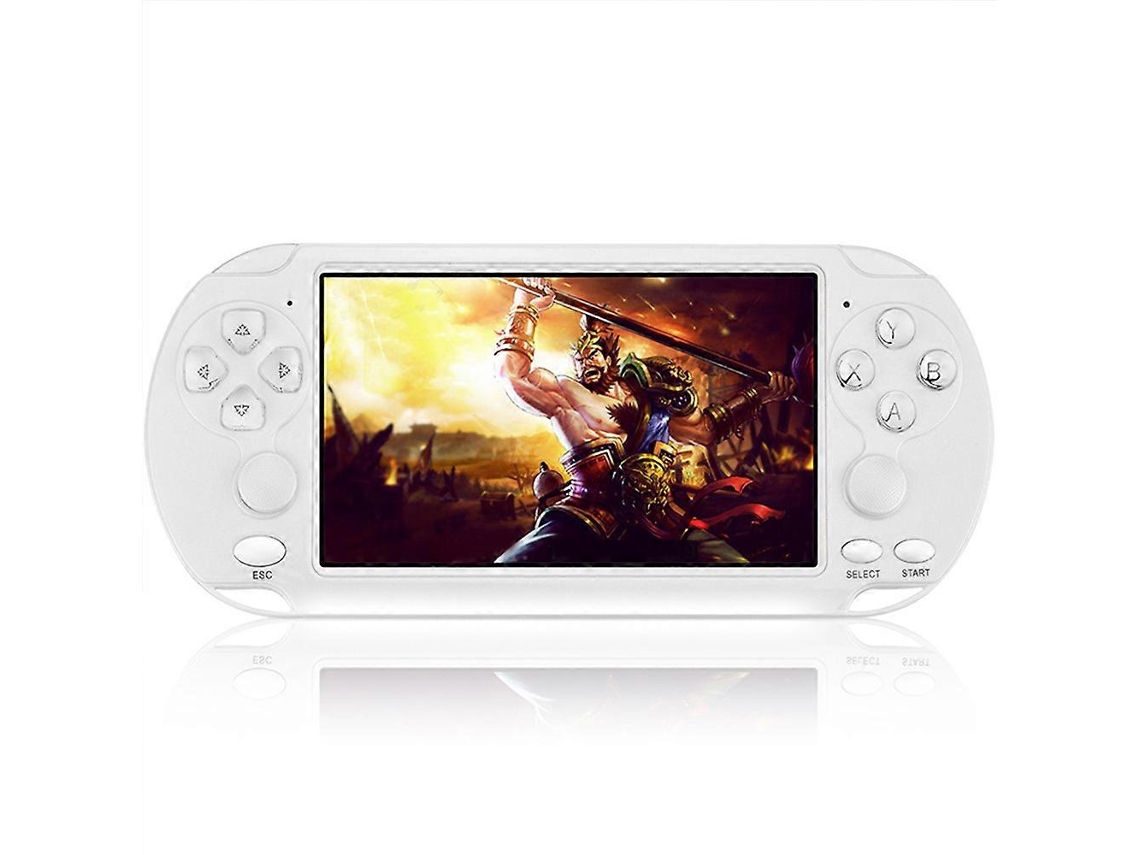 Console Portátil Retrô X9 com 10.000 Títulos Clássicos, Tela de 5,1 Polegadas, 8gb, Branca AQUAFORGE