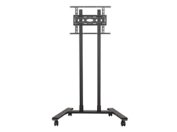 Tech Large Universal Flat Screen Trolley / Floor Stand 1.6m Ø50mm Poles (vesa 600 X 400)