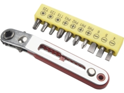 Chave De Com Cabeça Em Aço Cabo Ergonômico E 10 Bits 25 Mm.