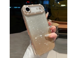 Capa De Tpu Para Iphone Air - Glitter Degradê De Diamante