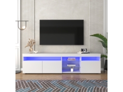 Rack Branco 180cm Led Brilho Sala Jantar