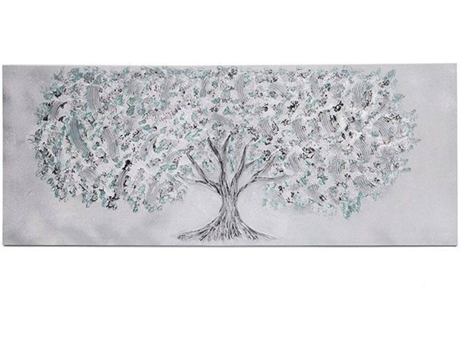 Quadro Artesanal LOHOART Borboleta (Turquesa - Madeira - 150x60x3.50 cm)
