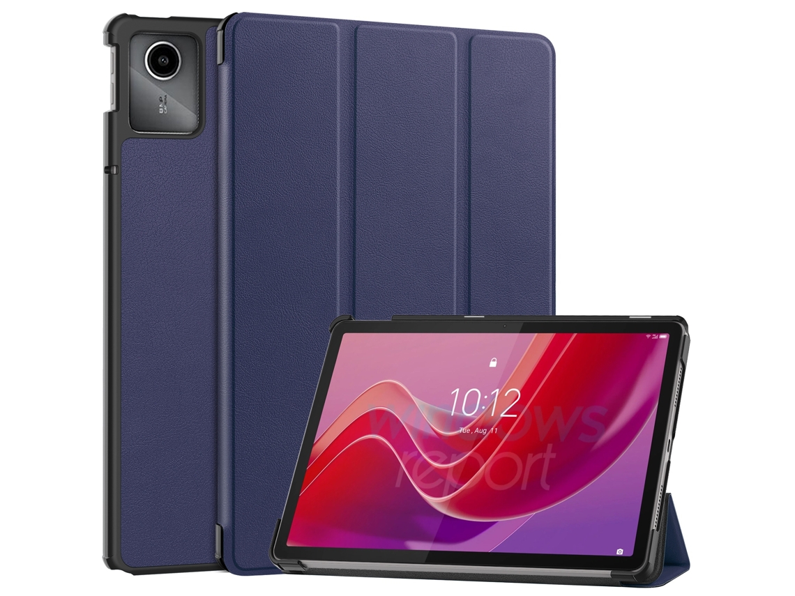 Elysve Capa Protetora Antiqueda Tripla Para Lenovo Tab Plus 11.5 Polegadas Azul Escuro