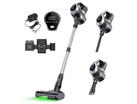 Aspirador Vertical MOOSOO Yc1 12Kpa Até 40Min Runtinte Sistema de Filtragem Multiciclone Cabeça Giratória Flexível Lixeira de 0.8L