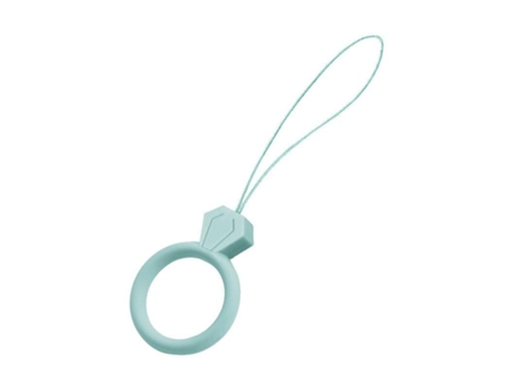 cordão de dedo para telefone Lanyard Ring Silicone Menta