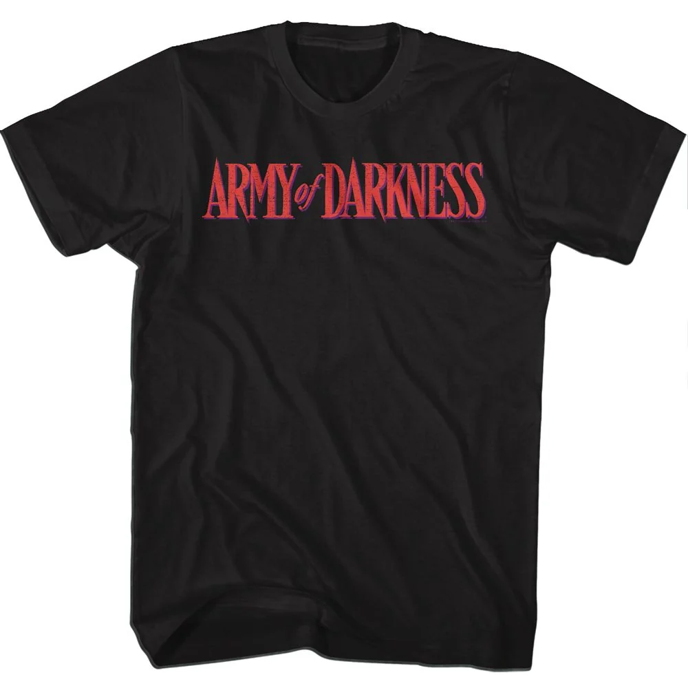 Rockinstone Army Of Darkness Movie Darkness Color Logo Black Adult T-shirt Size:xxxl