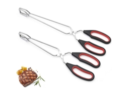 Conjunto profissional de churrasco Nova Line, luvas, pincel, pinças, 9 e 12 polegadas