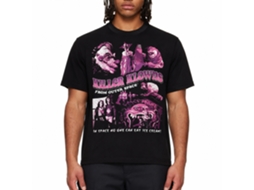 Rockinstone Killer Klowns Collage Black Adult Shirt Size:s