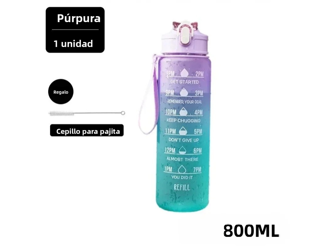 Garrafa de Água À Prova de Vazamentos, Ideal para Esportes e Viagens. MDUG (roxa 800ml)