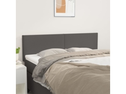 Vidaxl Cabeceiras Cinzento 144x5x78/88 Cm Couro Artificial