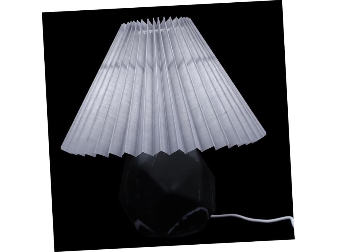 Abajur De Cabeceira Decorativo Com Design Plissado Para Quarto, Luminária De Mesa Criativa.